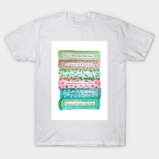 Jane Austen Book Collection T-Shirt